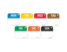 Weekdagen stickers